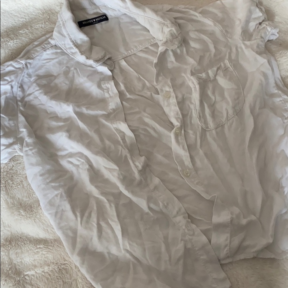 White Brandy Melville Button Up